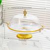 Tall Cake Tray with Lid Dessert Table Display Rack Fruit Tray Transparent Plastic Buffet Bread Dessert Platter