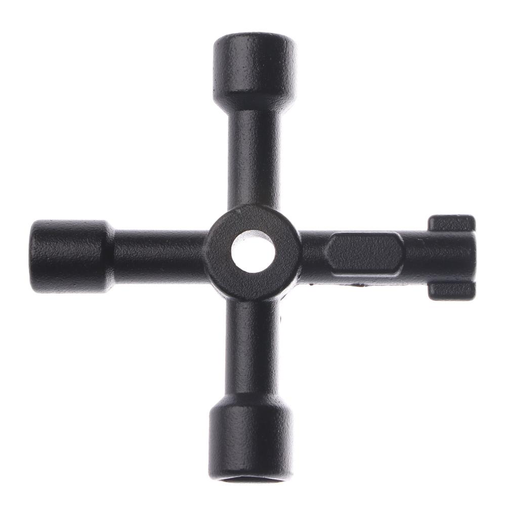 Zinc Zinc Alloy 1PCS Black Triangle Key for Train Electrical Elevator Cabinet Valve Cross Key Universal