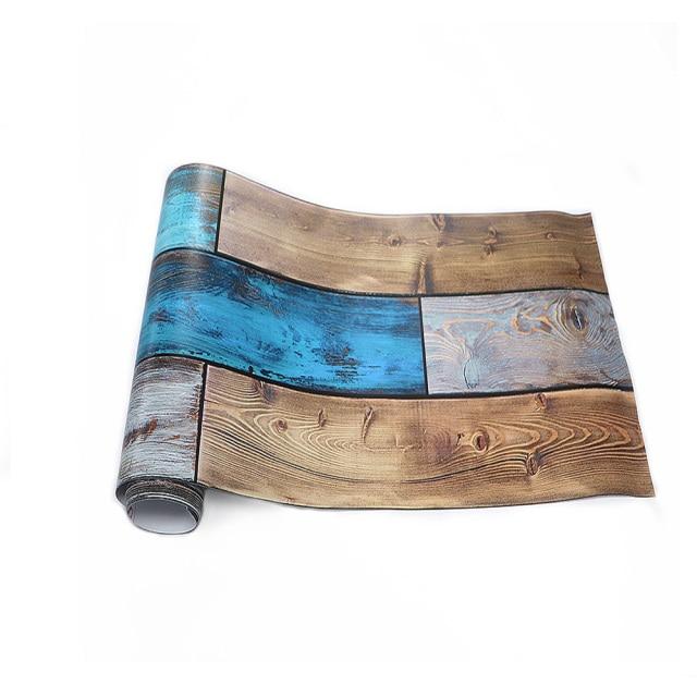 Домашнее украшение под дерево, самоклеящиеся обои, ПВХ, напольные наклейки, экологически чистая виниловая деревянная наклейка для спальни, кухни