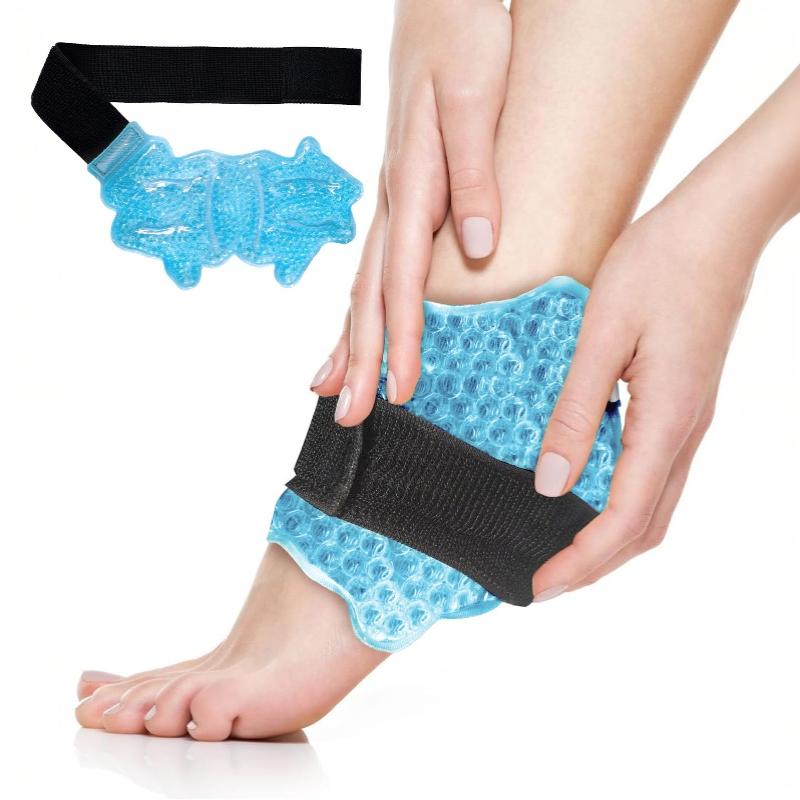 Ankle Sports Foot Ice Pack Hot Cold Gel Pack Adjustable Stand For Myofascial Feet Microwaveable Freezable Reusable