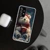 Животное Коричневый Милый Медведь Чехол для Телефона для Samsung Galaxy A12 A22 A32 A52 A72 A02S A51 A50S A31 A20S A10S Note 20 Ultra 10 Plus