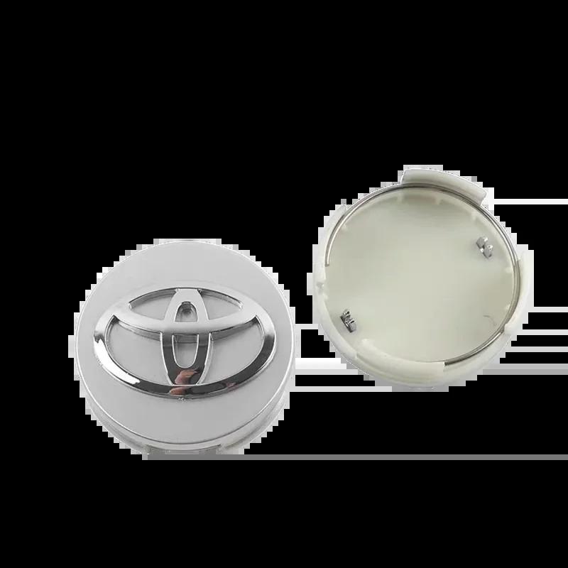NBNQ8 Car Wheel Center Hub Cap Logo Stickers Rim Cover Emblem Styling for Toyota Hilux Land Corolla Supra Rav4 Prado Prius Aqua Camry