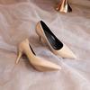 Fashion Classic Pointed Toe Women's Pumps 2024 Autumn Sexy Stiletto Office Women's Commuting Shoes Elegant Simple Wedding Bridal Shoes