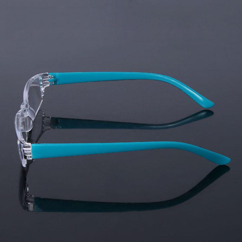 Новые легкие прозрачные тонкие очки для чтения унисекс без оправы, 1,00–4,00 диоптрий, очки в кожаном футляре