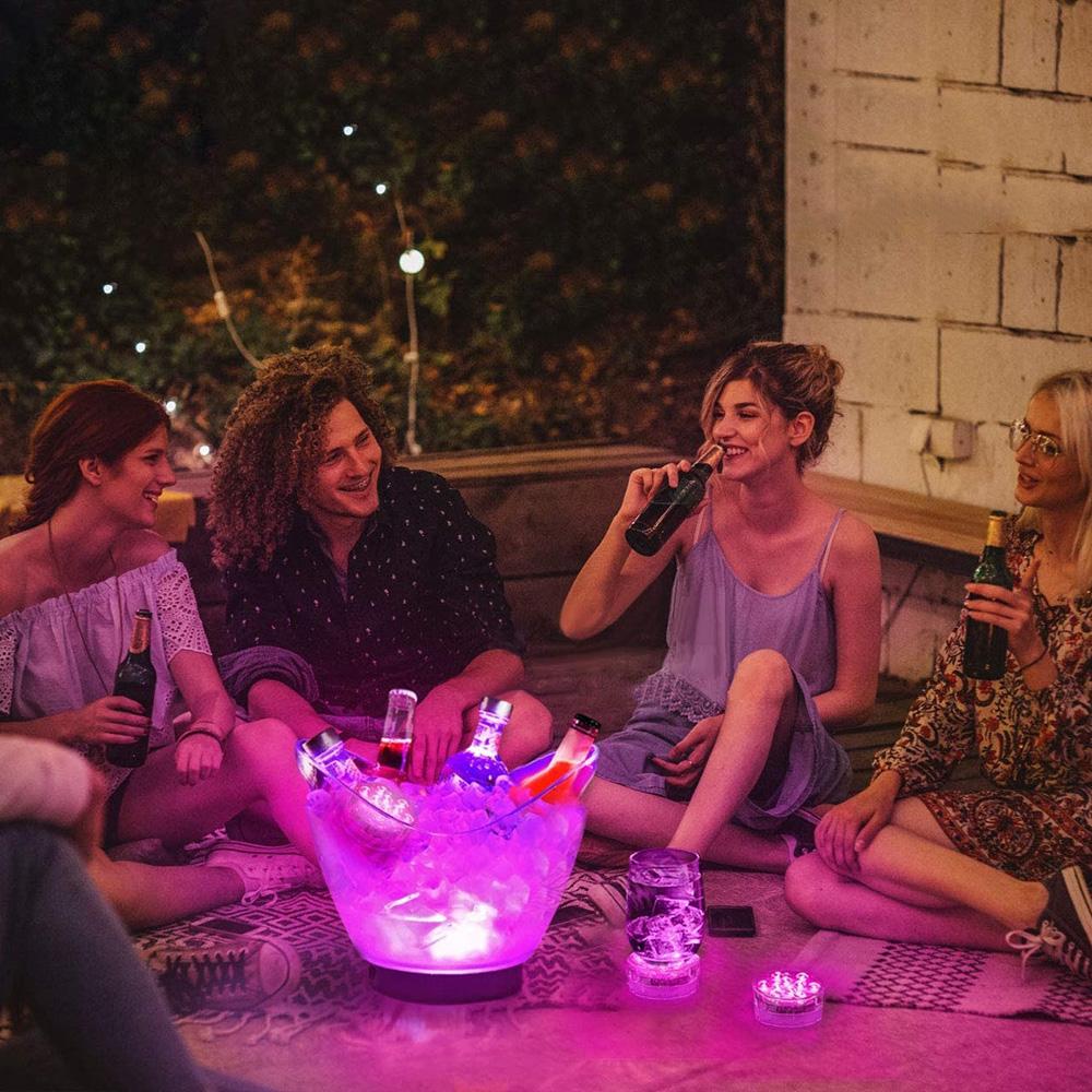 10 светодиодов светодиодный подводный светильник подводный ночник с пультом дистанционного управления на батарейках садовый бассейн светильник для свадьбы