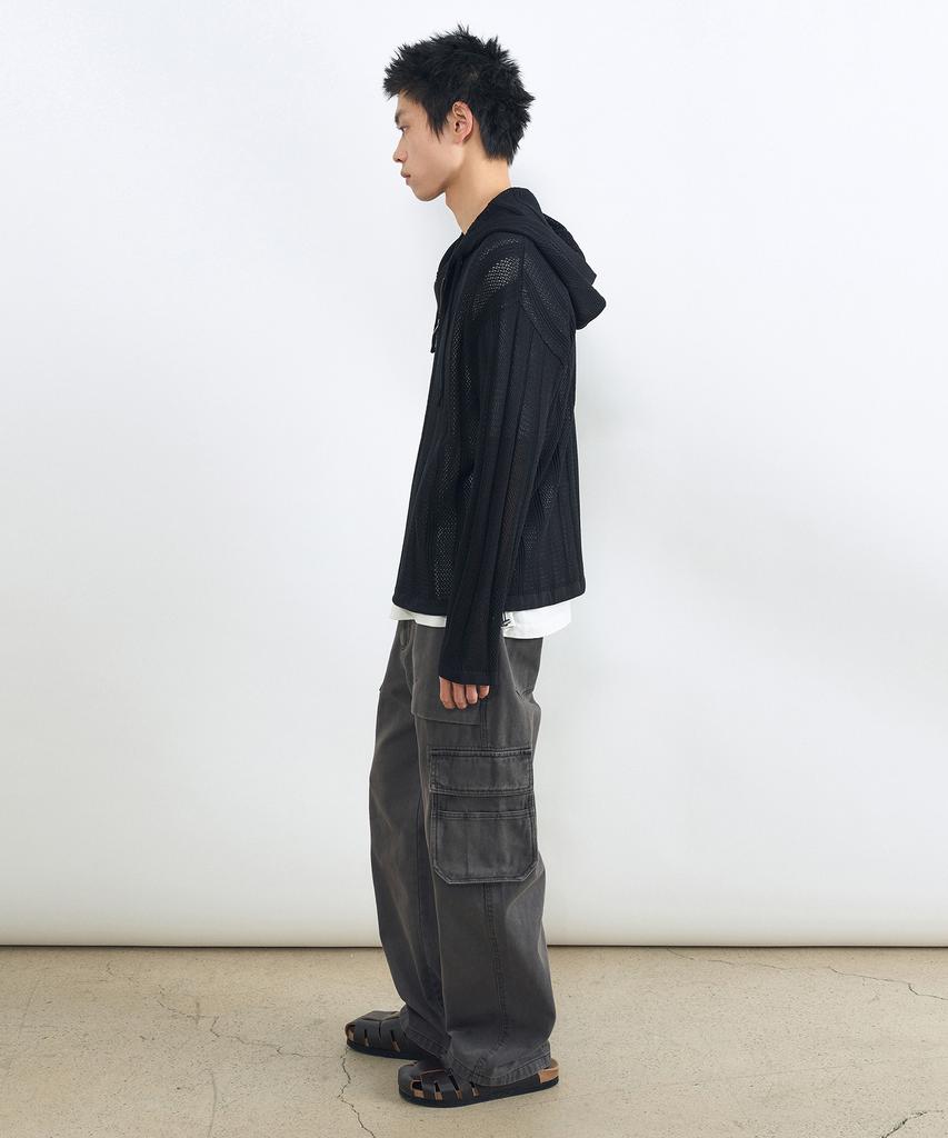INSILENCE Garment Dyed Combat Cargo Charcoal