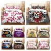 Home Textiles Superior Skull Print Duvet Cover Set Fashion Bedding Set Cover Teens Boys Single Size Polyester Bed Set