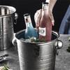 1/3/5L Stainless Steel Ice Bucket Champagne Wine Cooler Ice Maker Bucket For Bar Parties Chilling Beer Snack Bucket Container