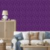 Geometric Plum Wallpaper for Living Room and Bedroom 50x1000