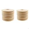 100 Pieces Plain Natural Wood Circle Drop Charms Small Pendants Beads Suitable for Earrings DIY