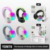 2025 YDM78 Полноразмерные Bluetooth-наушники с RGB-подсветкой и долгим временем работы от аккумулятора