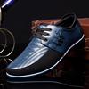 2024 Men Genuine Leather Shoes High Quality Elastic Band Fashion Design Solid Tenacity Comfortable Men's Shoes Big Sizes Yuj8