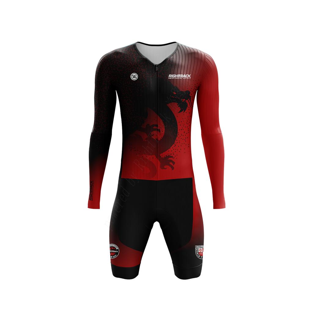 2026 Мужской трисьют для триатлона Чемпионат мира Длинный рукав Dragon Skinsuit Плавание Велоспорт Бег Соревнование Одежда