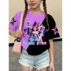 Kpop Style Short-Sleeve T-Shirts for Girls Funny Gift for Kids Summer Short Sleeve Tops Casual Round-Neck Outdoor Girls Clothes
