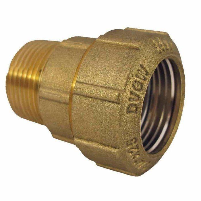 Фитинг ПНД латунный резьбовой - BONI-SHOP® - 40 мм x 1 1/4" - Латунь MS58 - 16 бар - -20°C/+120°C