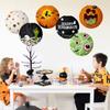 New Paper Halloween Paper Lanterns Spider Bat Skeleton DIY Pumpkin Paper Ball Funny Portable Hanging Lantern Indoor Outdoor
