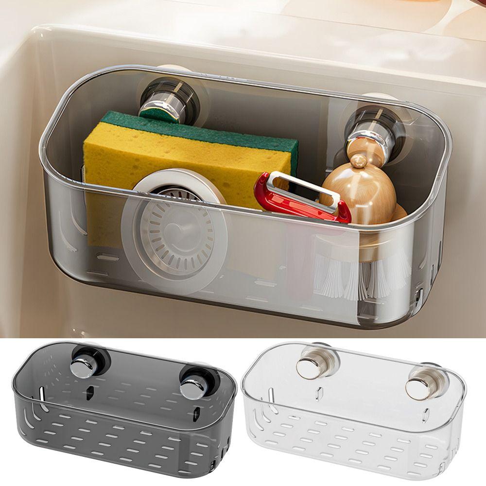 Detachable Sponge Drain Rack Hollowed Sink Sponge Stand Cleaning Supplies Storage