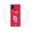 Чехол для Samsung Galaxy A21S BTS Bangtan Boys BT21 Cooky Red Background