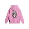Толстовка с капюшоном Li Ning Badfive X Mister Cartoon Printed Letter, унисекс, толстовки Dream-Pink AWDTB97-2