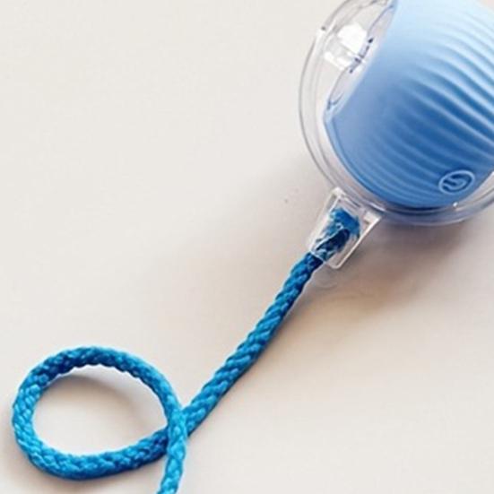 Интерактивная игрушка для кошек «катящийся мяч» Активируемая движением электрическая игрушка-мяч с длинным хвостом 3 режима Умная светодиодная игрушка для кошек для домашних кошек