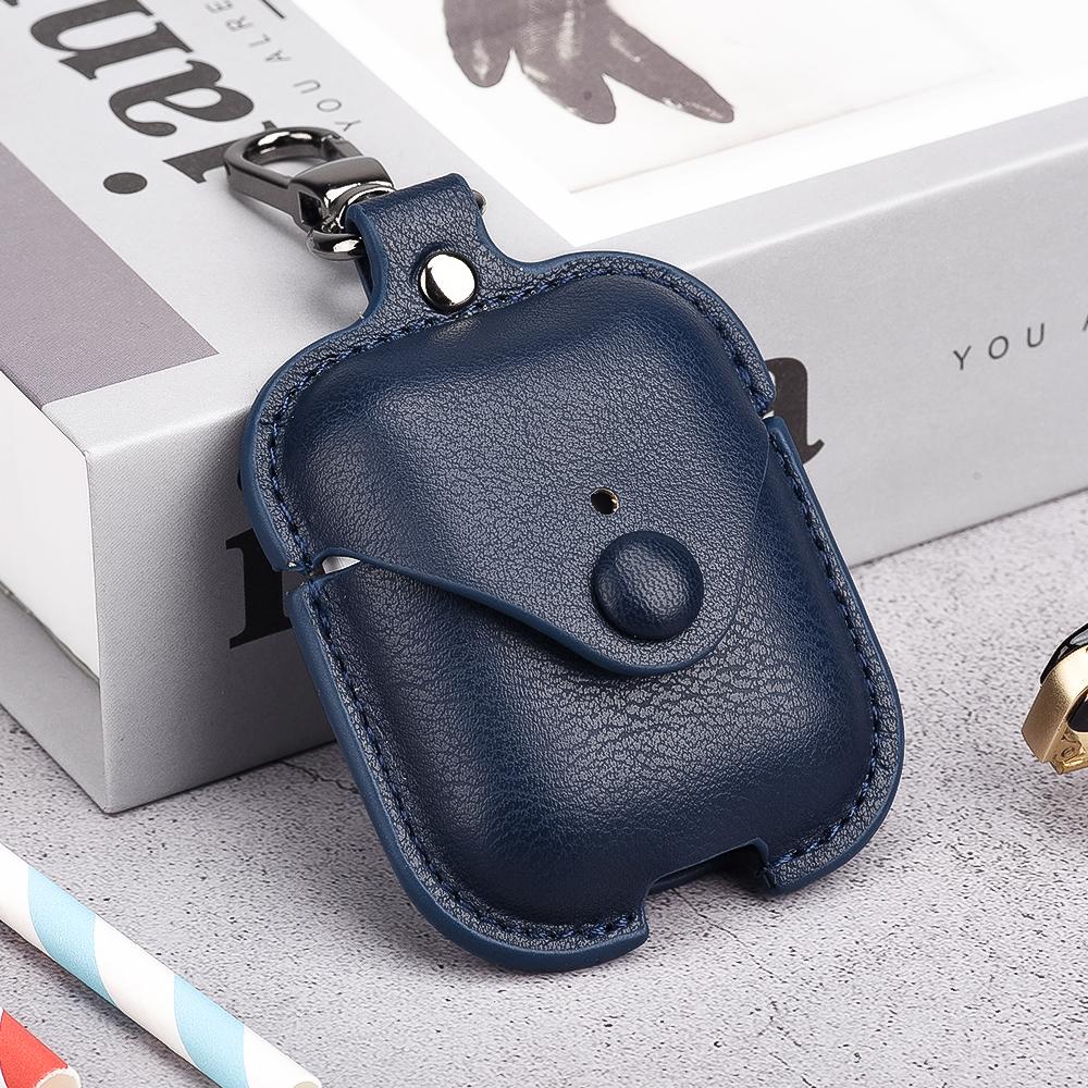 Для Airpods Pro 2 кожаный чехол для Apple Airpods 3 Pro 2 чехол для наушников для Airpods 4 ремешок для зарядного устройства с кнопкой