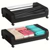 GoMaihe Under Bed Storage with Wheels:Underbed Storage Containers with Clear Lids - Rolling Drawers & Bins for Shoes Clothes In Dorm Bedroom