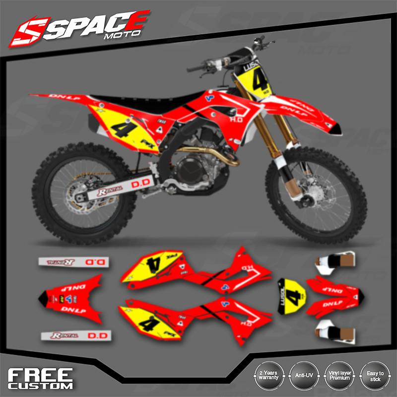 SPACE Custom Motorcycle Graphics Background Decal for HONDA 2018 CRF250 17-18CRF450 2019-2020 CRF250 450 Decals Stickers Kits 08