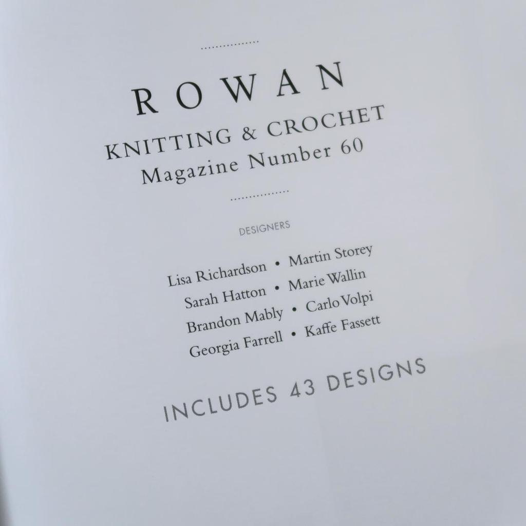 [Б/У] Распродажа! Зарубежные книги Журнал Rowan №. 60 Журнал Rowan Вязание