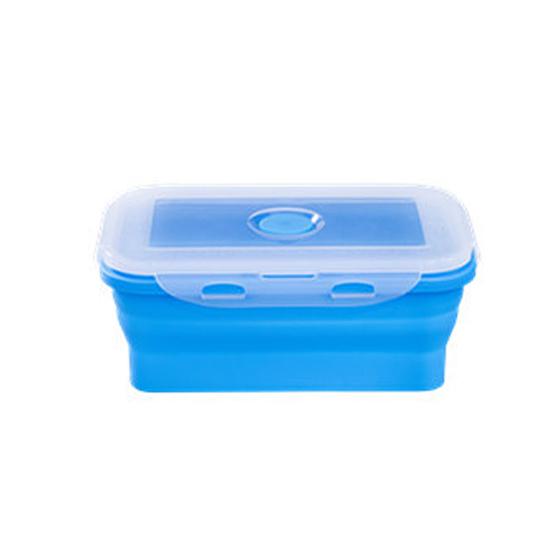 Силиконовый складной складной контейнер для обеда Bento Box, контейнер для хранения еды, салата