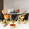 Multi Functional Stainless Steel Snacks Rack Efficient Candy Nut Serving Bowl For Home Parties And Campings