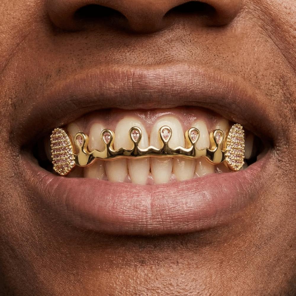 Removable Rhinestone Tooth Caps Punk Charm Teeth Grillz Gift Hiphop Teeth Grillz  Dental Crown