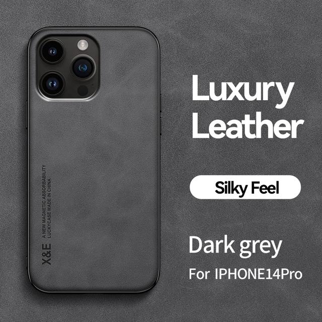Роскошный кожаный чехол с магнитной застежкой для Iphone 14 13 12 11 Pro Max Mini Xr Xs X 8 7 Plus Se 14pro, автомобильный держатель из овчины в стиле ретро, мягкий чехол
