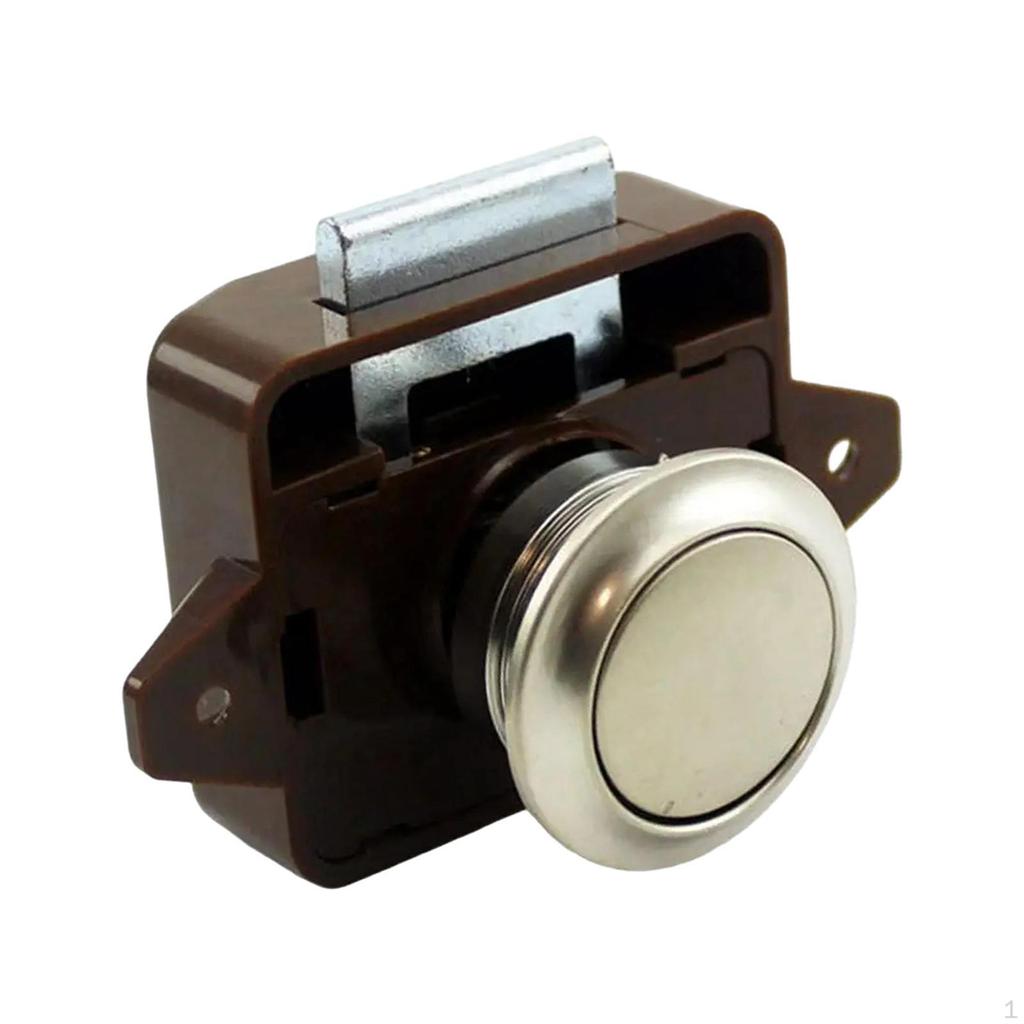 Push Button Latch Lock Cabinet Catch Professional Hardware Cupboard Drawer Knob for RV