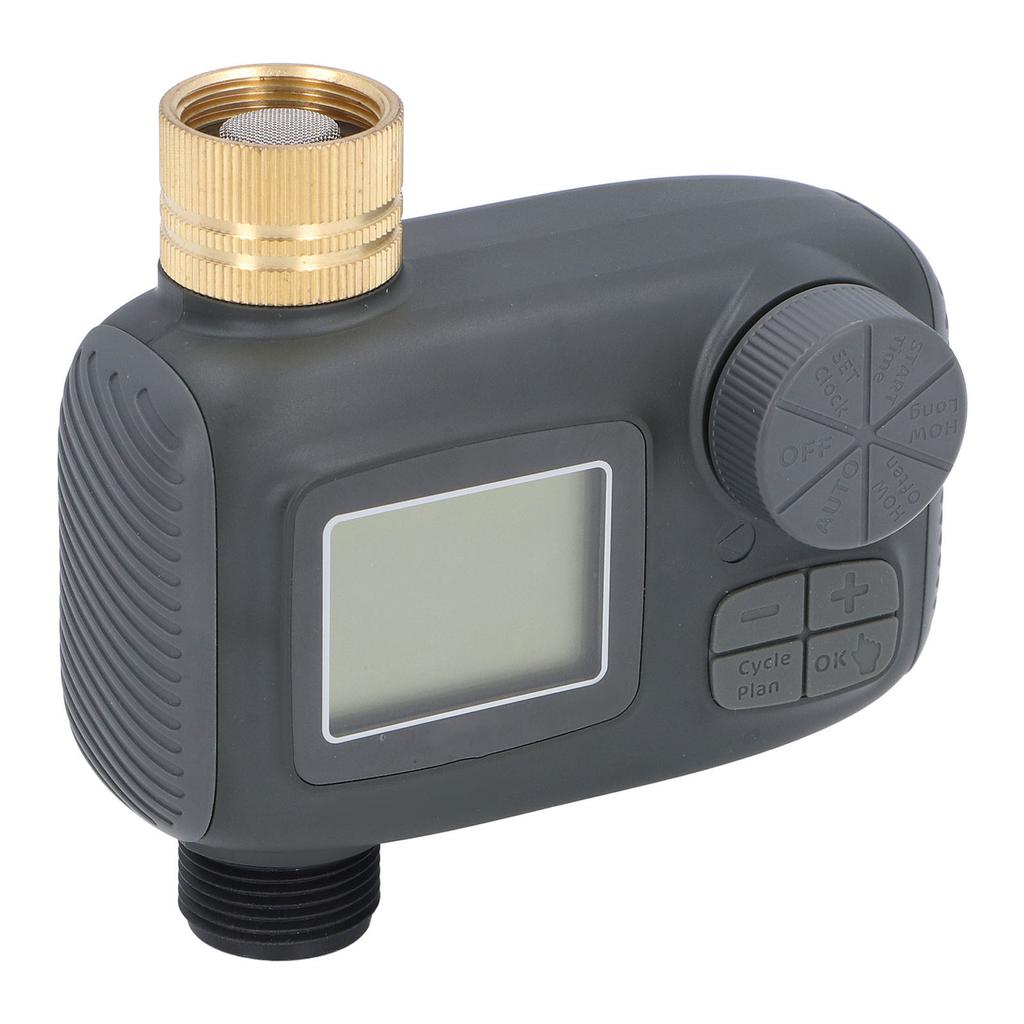 Таймер для шланга, латунь, 34 дюйма, вход, 1 выход, IP55, водонепроницаемый ЖК-дисплей для автоматического полива садового разбрызгивателя