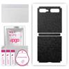 apgo Protective Skin Sticker for the Back Compatible with Samsung Galaxy Z Flip (First Model), Wrap Film, Foil, Vinyl - Pattern Black Honeycomb