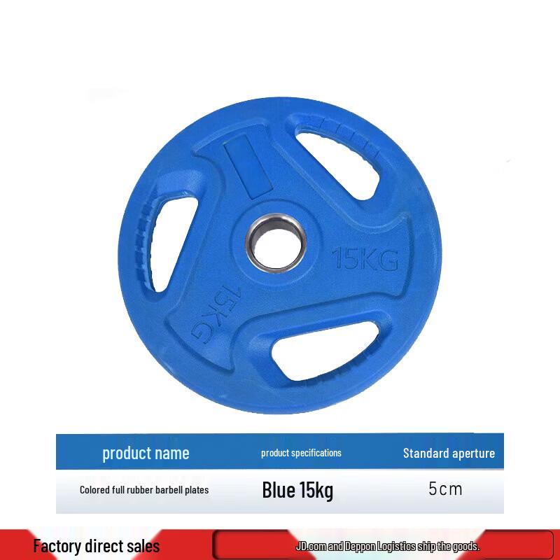 Yituo Colored Rubber Barbell Plates with Hand Grips