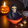 Halloween Electric Ghost Prop Swing Head Sensor Sound Retractable Decor Fruit Plate Design Table Ornament Haunted House Party