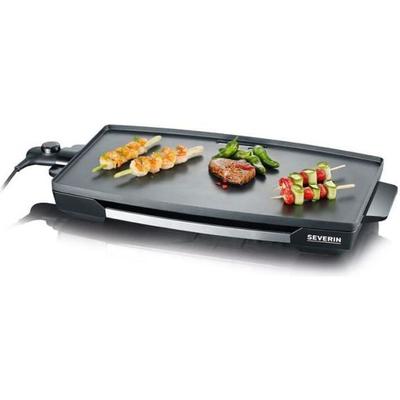 Планча SEVERIN - KG2397 - Поверхность для приготовления 32,5x59,5 см - Антипригарная чугунная плита - 2200 Вт