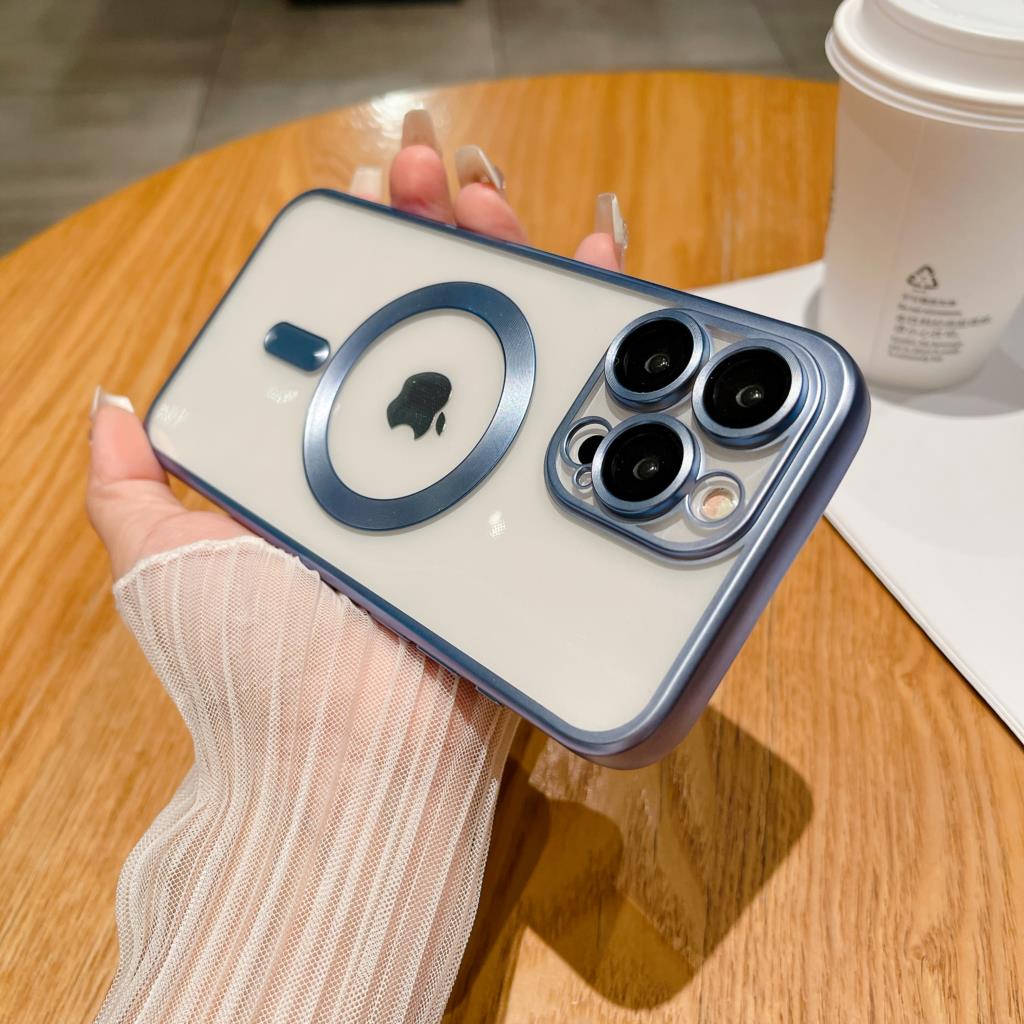 Роскошный магнитный чехол для Magasfe с беспроводной зарядкой для iPhone 15 14 Plus 13 12 11 Pro Max, прозрачный мягкий силиконовый чехол с матовым покрытием