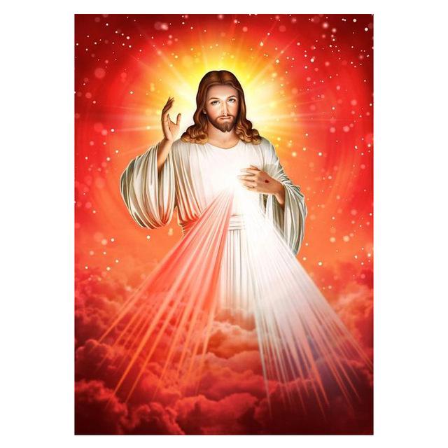 Скандинавский минималистский настенный рисунок католический христианский Святой Иисус HD холст постер печать для дома спальня гостиная украшение