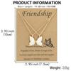 Butterfly Clavicle Chain Necklace Ladies Exquisite Double Layer Clavicle Chain Necklace Jewelry Friendship Card for Friend Ladies Gift
