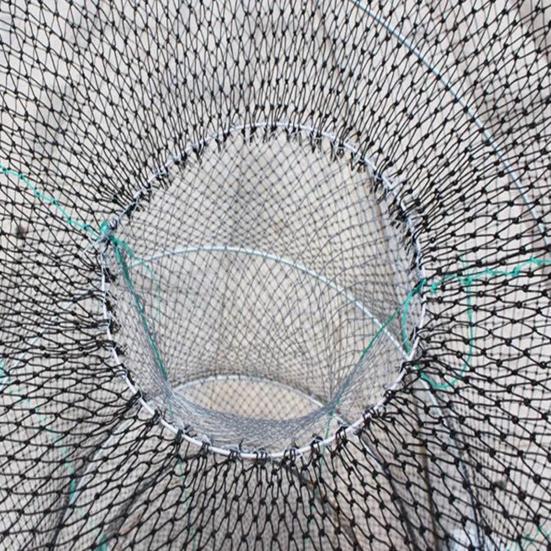 Fish Basket Mesh Shrimp Crab Trap Easy To Use Collapsible Portable Fish Cage Fishing Accessories Tool