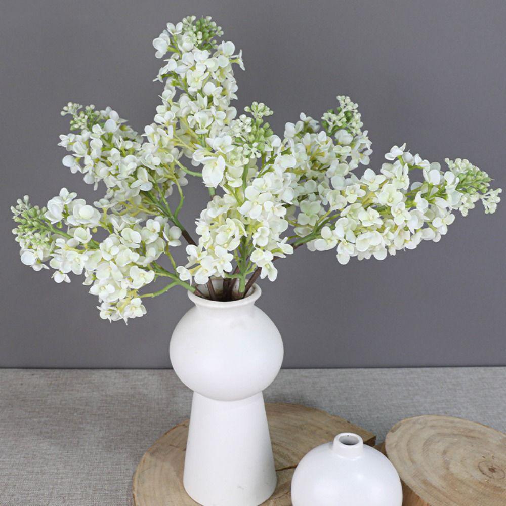 Luxury Artificial Lilac Flower Real Touch Fake Flower  Wedding Birthday Party