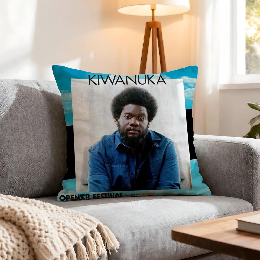 Singer Michael Kiwanuka Cushion Cover 1Pcs Decorative Covers Soft Cushion Case For Sofa Couch Decor 40X40 45X45 Pillowcases