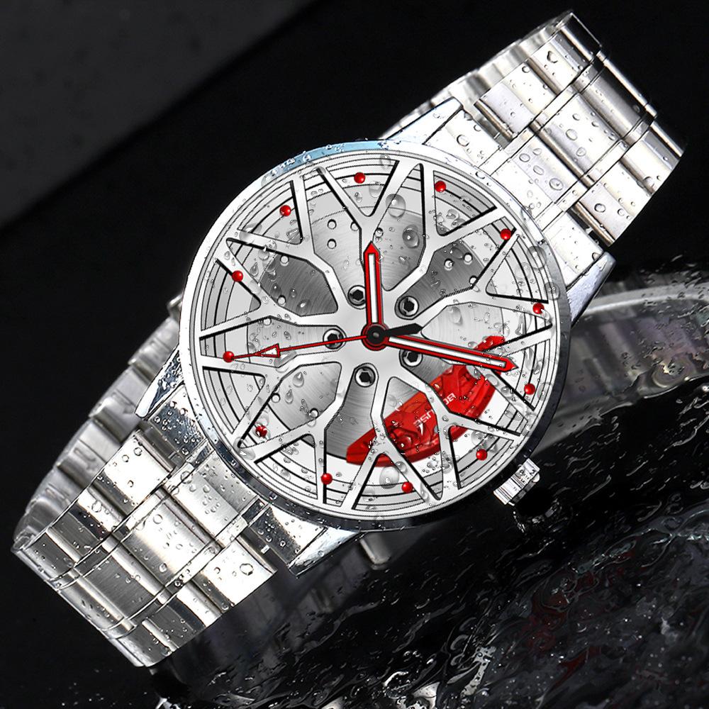 Мужские повседневные часы, деловые часы, спортивные часы, кварцевые часы, полые часы, часы из нержавеющей стали