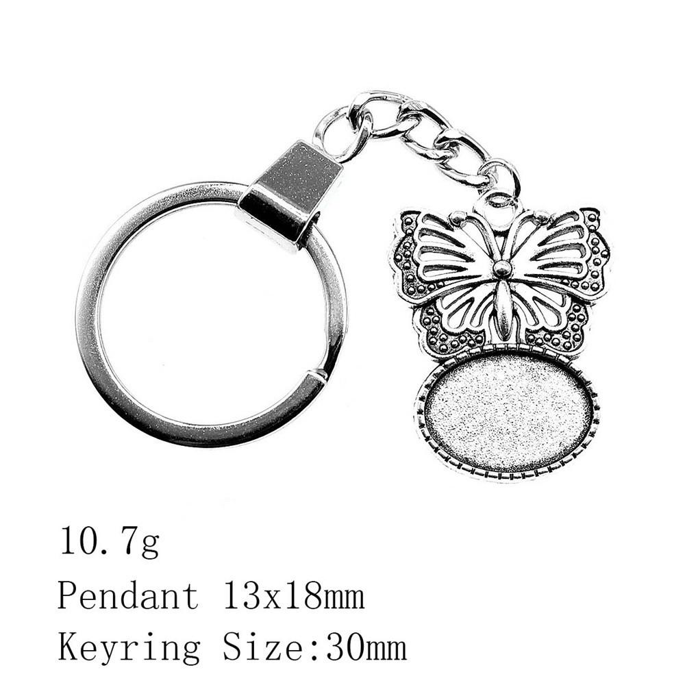 Брелки для ключей на выпускной Пара Сердце Эллиптический стеклянный кабошон База Подставка Брелки Дешевые Милые Вещи Брелок в виде самолета