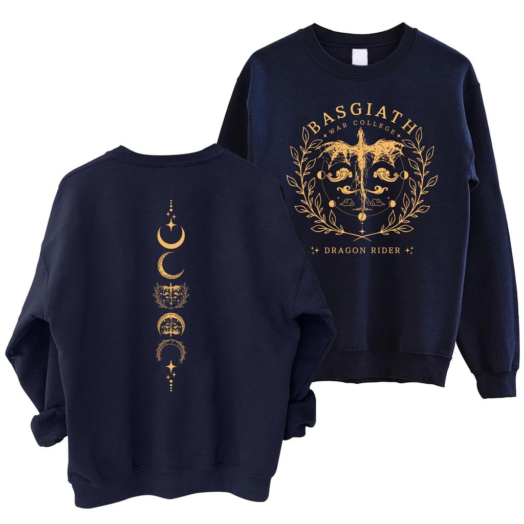 Women's Fashion Casual Round Neck Loose Long Sleeve Fourth Sweatshirt Printed Sweatshirt