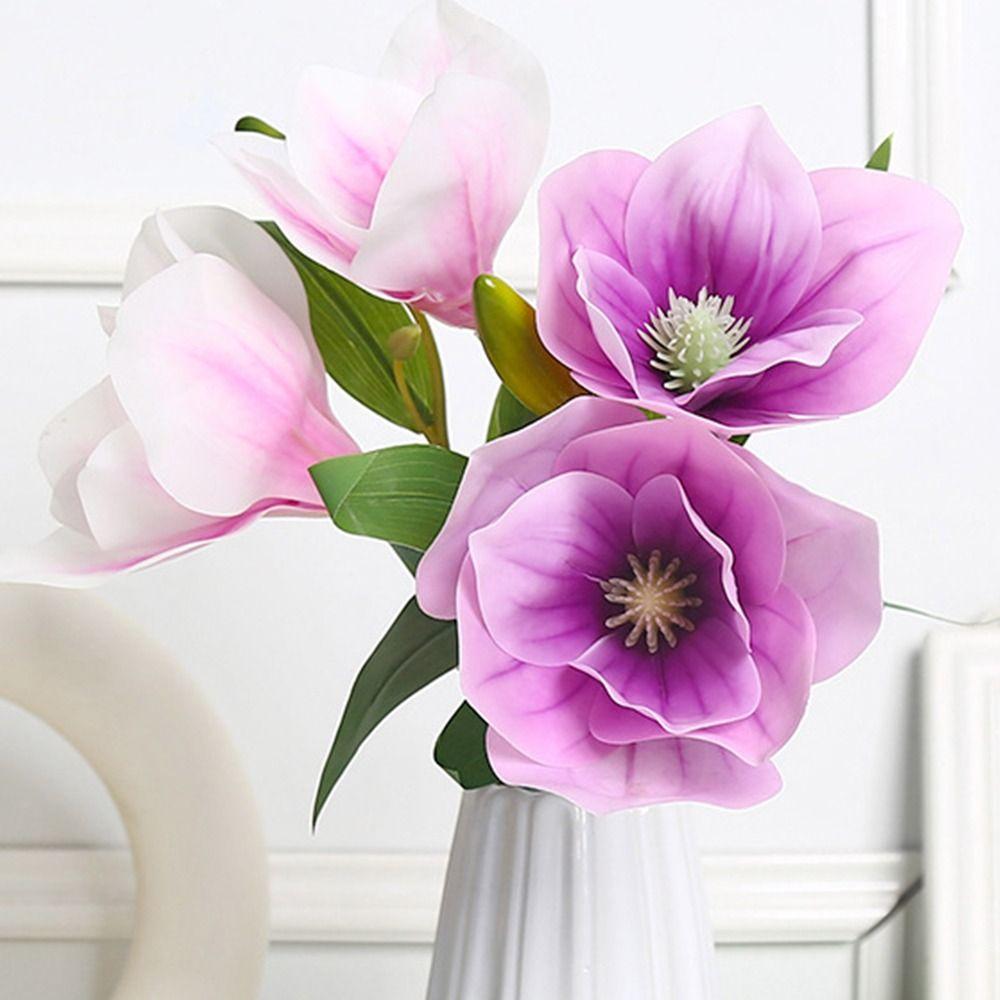 Photography Props Magnolia Artificial Flower Ornaments Festival Table Flowers Decoration