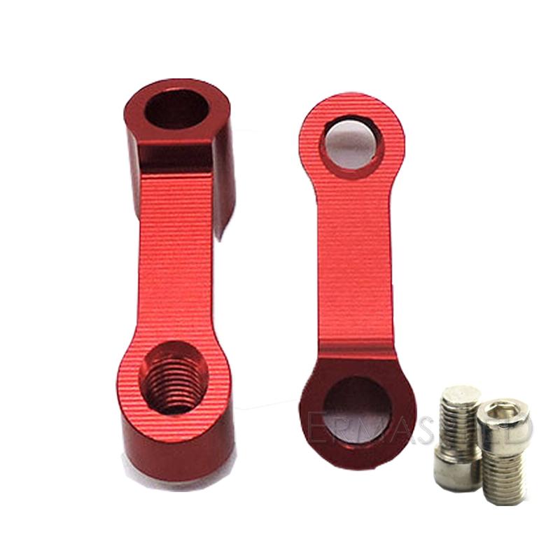 Алюминиевое зеркало заднего вида с ЧПУ для мотоцикла, удлинители, крепление на руль, зеркало, 10 мм, удлинительный адаптер для уличного мотоцикла