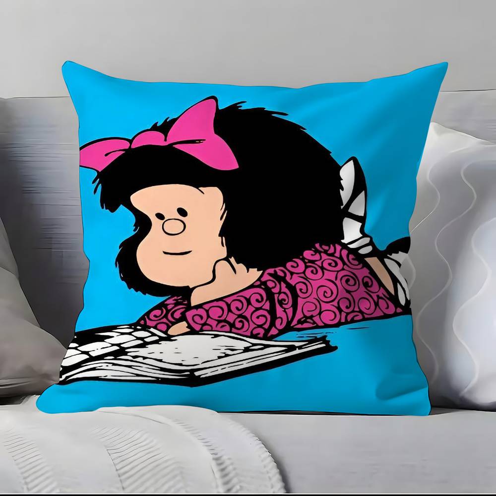 Cartoon M-M-Mafaldas Pillow Case Pillowcase Soft Skin Friendly & Comfortable With A Hidden Zipper